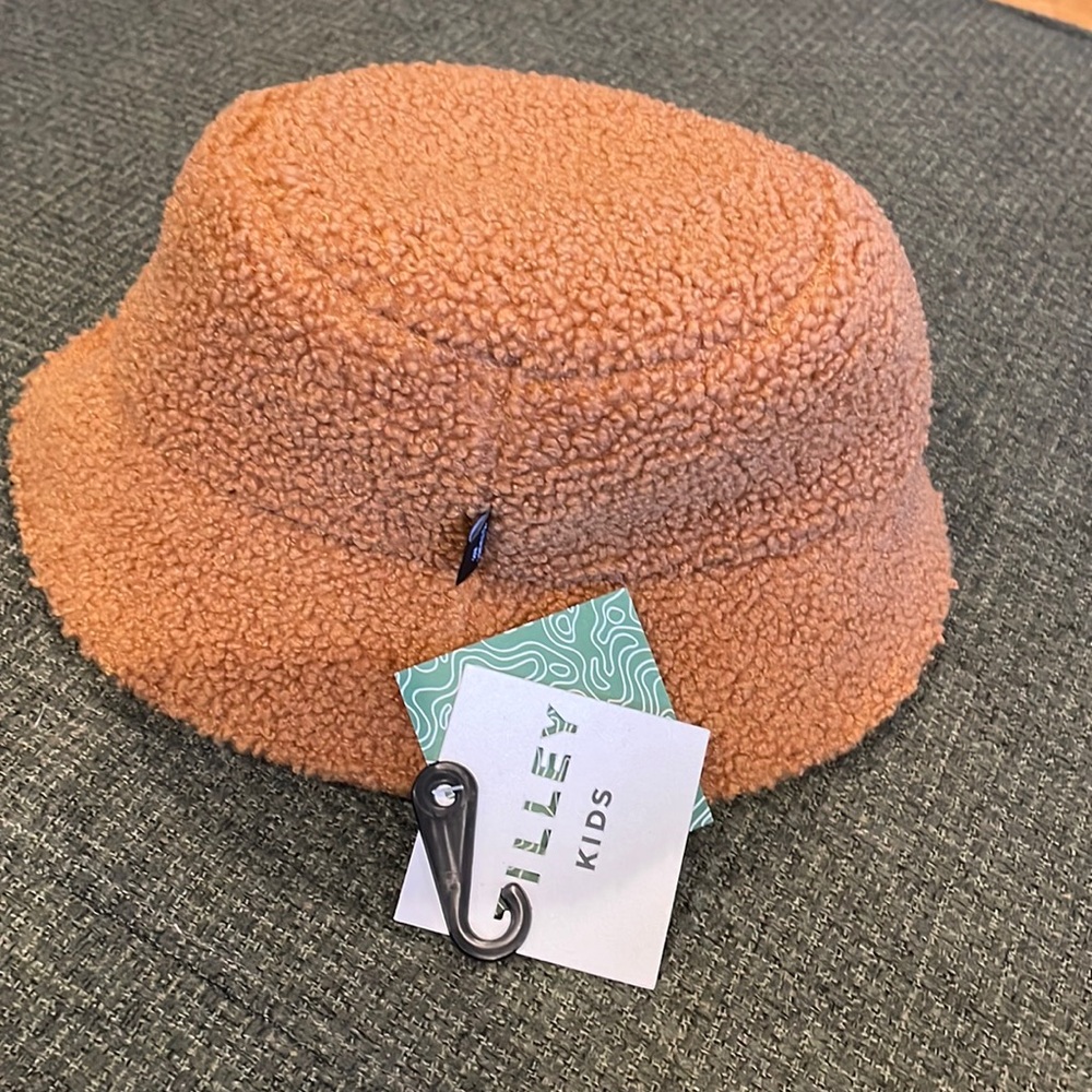 Tilley Kids Sherpa light brown bucket hat (sz s/m)